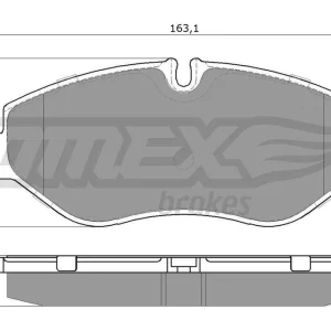 Darmowa dostawa Zestaw klocków hamulcowych, hamulce tarczowe TOMEX BRAKES TX 15-86