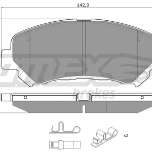 Tylko do końca tygodnia Zestaw klocków hamulcowych, hamulce tarczowe TOMEX BRAKES TX 15-97
