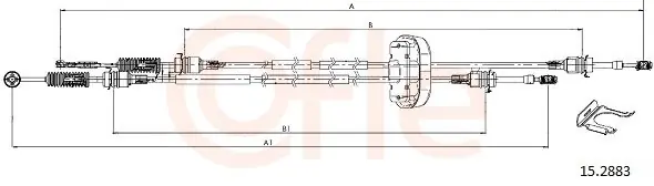 Oferta Naciąg linki, ręczna skrzynia biegów COFLE 15.2883