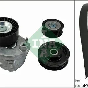 Zestaw paska klinowego wielorowkowego SCHAEFFLER INA 529 0034 10 Łatwy zwrot