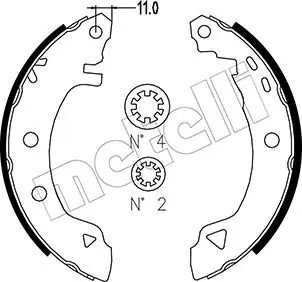 Zestaw szczęk hamulcowych METELLI 53-0002 Kup teraz