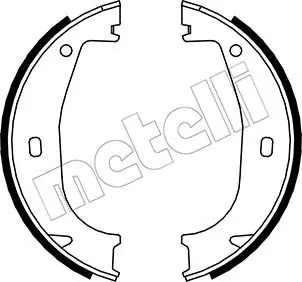 Zestaw szczęk hamulcowych, hamulec postojowy METELLI 53-0016 Szybka wysyłka