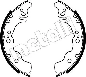 Zestaw szczęk hamulcowych METELLI 53-0043 Taniej