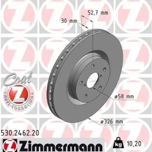 Promocja Tarcza hamulcowa ZIMMERMANN 530.2462.20