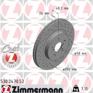 Tarcza hamulcowa ZIMMERMANN 530.2470.52 Wybór klientów