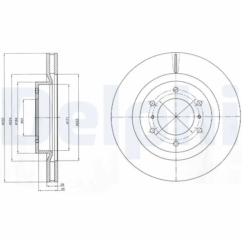 Wyjątkowa oferta Tarcza hamulcowa DELPHI BG4228