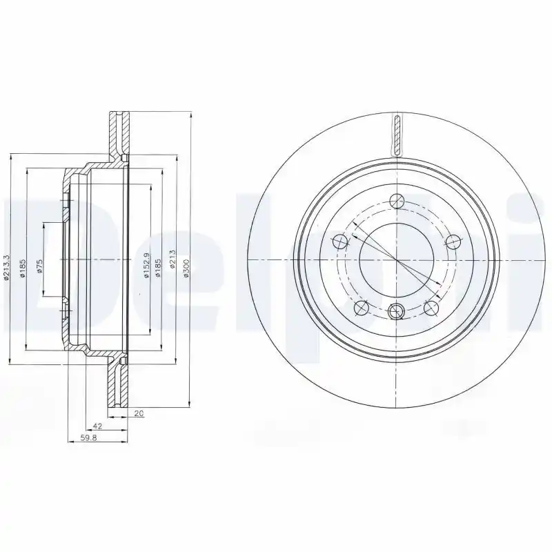 Tarcza hamulcowa DELPHI BG4243 Ograniczona ilość