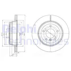 Tarcza hamulcowa DELPHI BG4243C Promocja