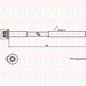 Oferta Zestaw śrub głowicy cylindrów FAI AUTOPARTS B1136