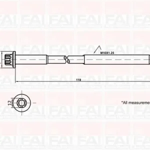 Zestaw śrub głowicy cylindrów FAI AUTOPARTS B1321 Bezpieczna płatność
