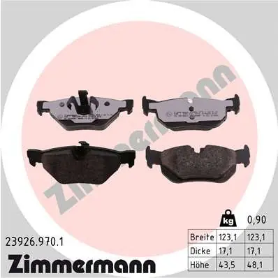 Szybka dostawa KLOCKI HAMULC. BMW 3 E90 05- TYŁ