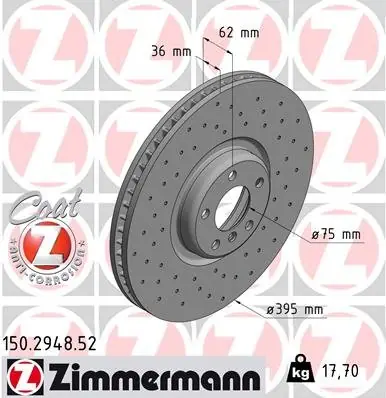 TARCZA HAMULC. BMW X5 F15,F85 13- PP Premium