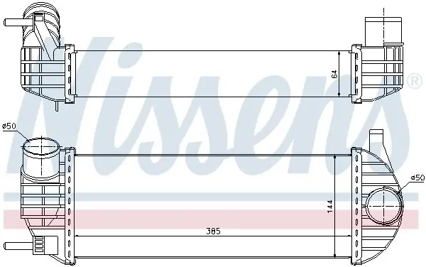 Intercooler NISSENS 96572 8200382109 Ograniczona ilość