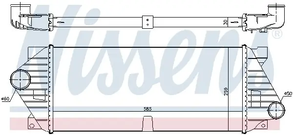 Najlepsza cena Intercooler NISSENS 96206