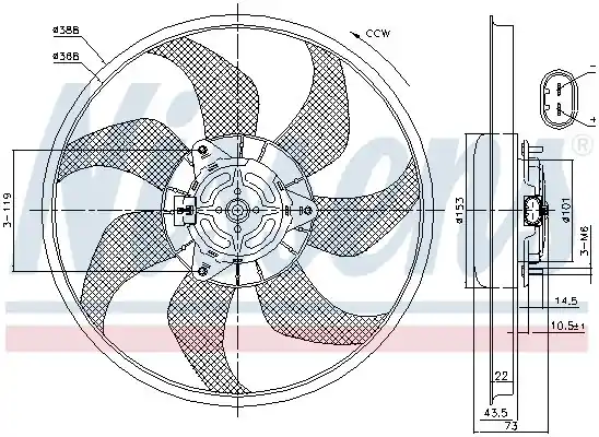 Wentylator NISSENS 85776 Taniej